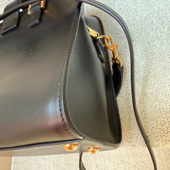 YSL Calfskin Monogram Baby Cabas Black - Picture 12 of 14